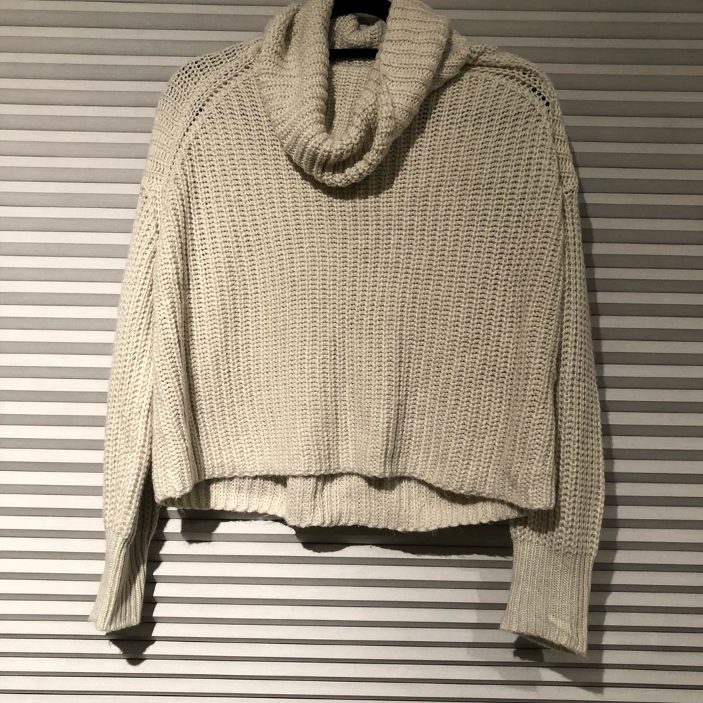 Cream turtleneck sweater